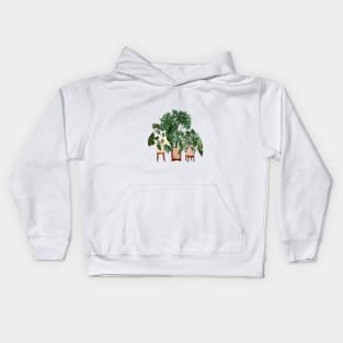 House Plants Illustration  30 Kids Hoodie